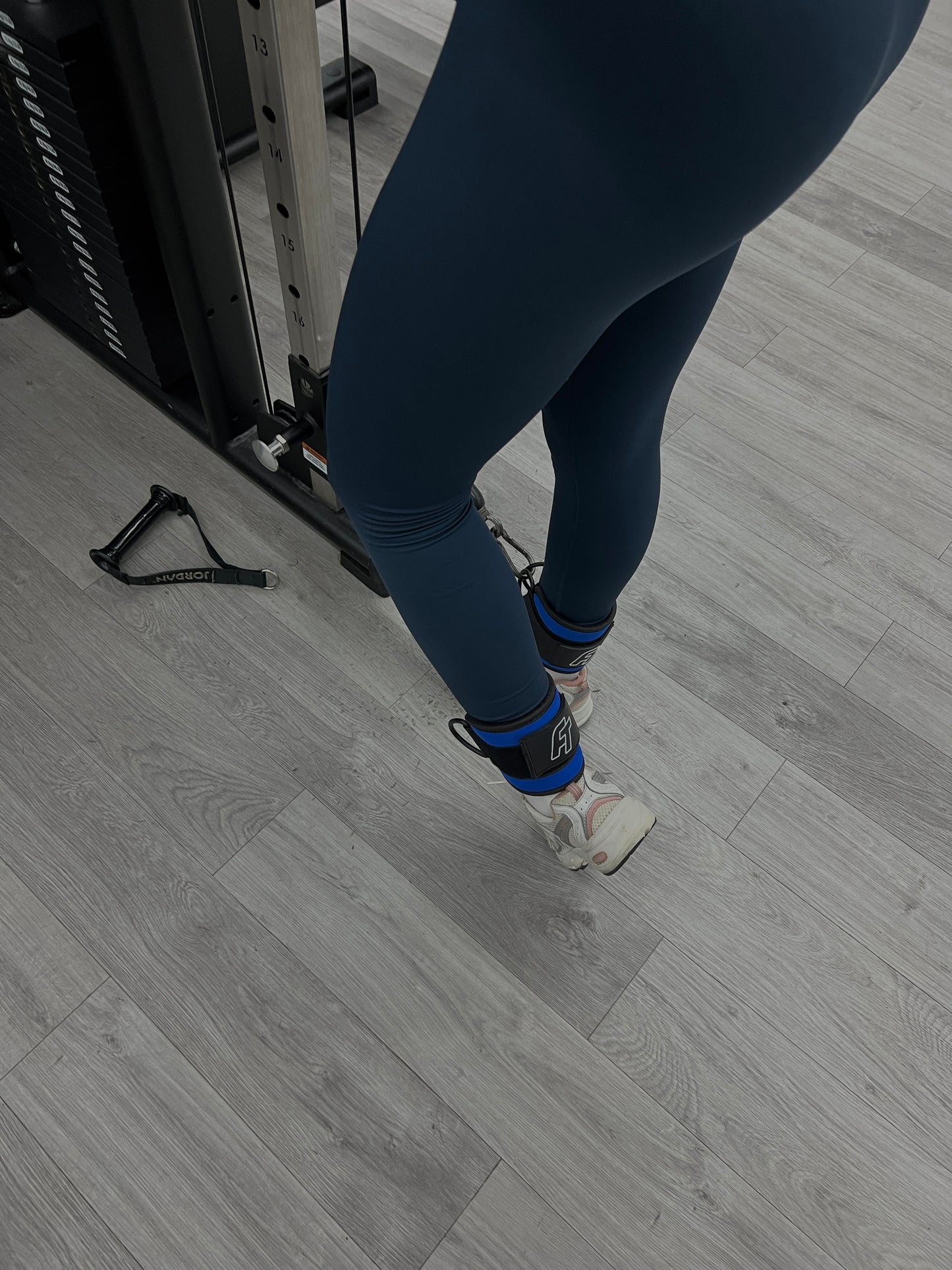 Gym Ankle Strap - Threads Blue